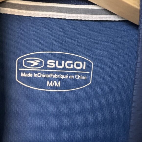 Sugoi Mens Short Sleeve Cycling‎ Jersey M Blue Polyester - Picture 2 of 2